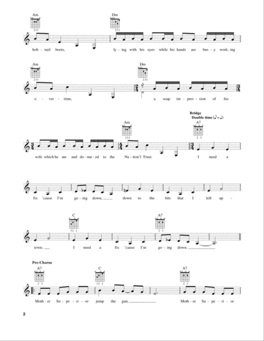 Happiness Is A Warm Gun Acoustic Guitar scores gallery preview page 2