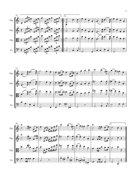 WEDDING MARCH Mendelssohn, String Trio, Intermediate Level for two violins and cello, or violin, vio image number null
