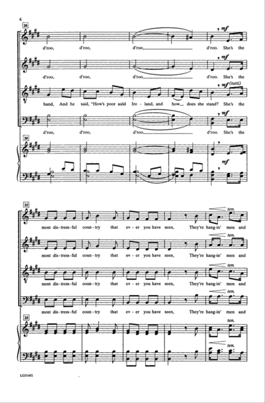 Wear'n of the Green Wear'n of the Green 4-Part scores gallery preview page 4