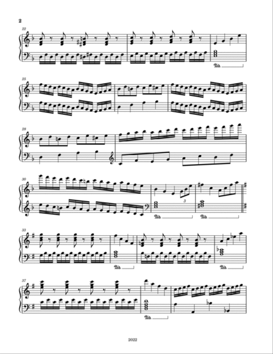 Piano Solo No. 4544 Piano Solo scores gallery preview page 2
