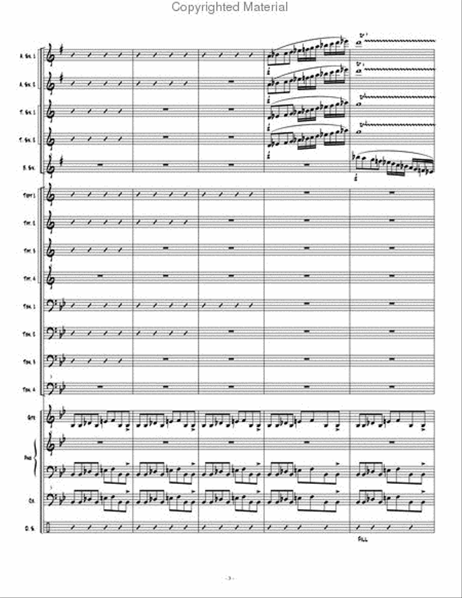 Espionage 1 Jazz Ensemble scores gallery preview page 4