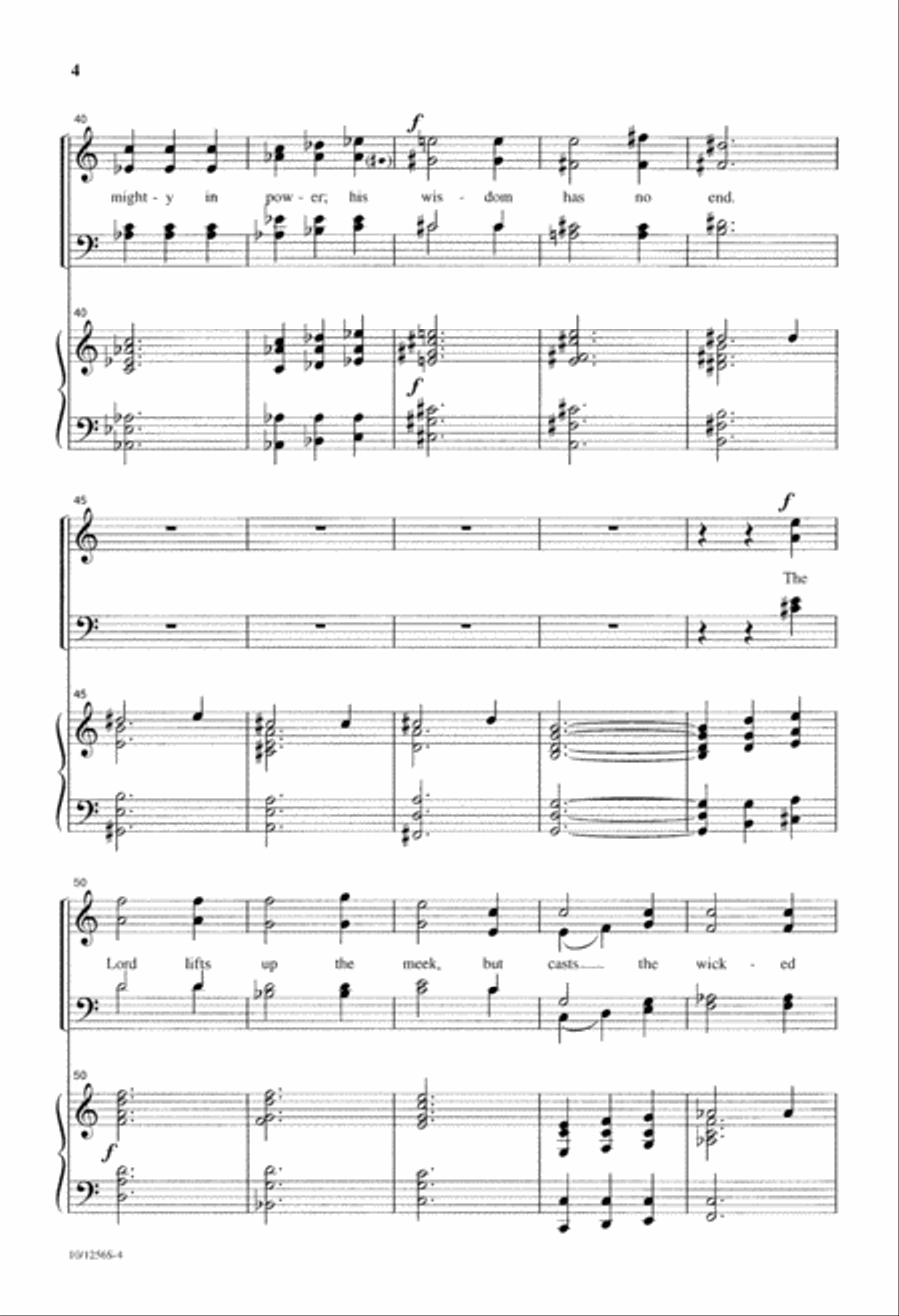 Psalm 147 Psalm 147 4-Part scores gallery preview page 4