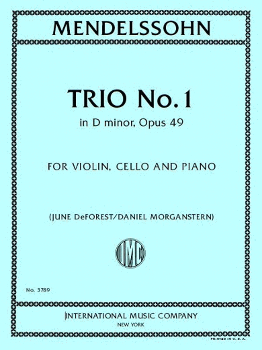 Trio No. 1 in D minor, Opus 49