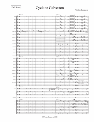 Cyclone Galveston (orchestra) - Score Only