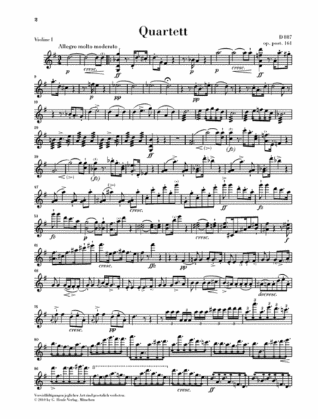 String Quartet in G Major, Op. post. 161 D 887