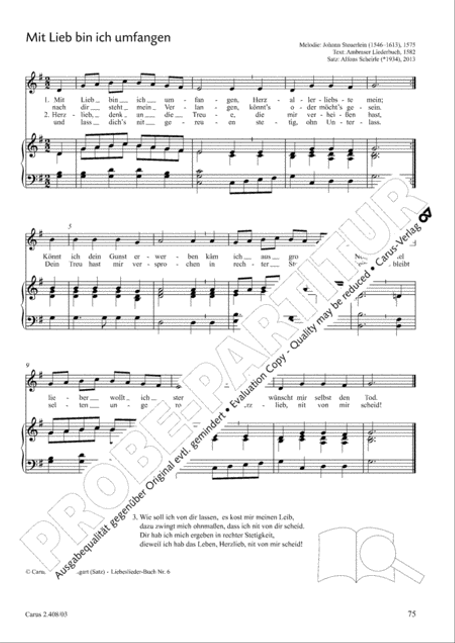 Love songs. Collection for voice & piano. 80 arrangements for weddings and celebrations Voice scores gallery preview page 54