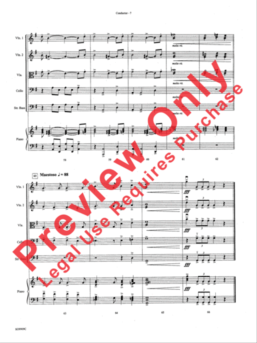 Star Wars (Main Theme) String Orchestra scores gallery preview page 21