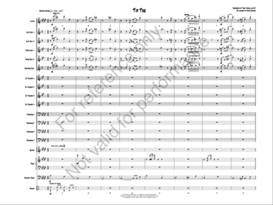 Tip Toe Jazz Ensemble scores gallery preview page 4