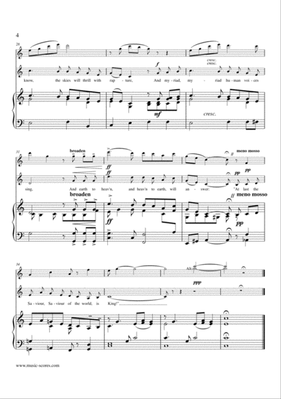 Londonderry Air - Voice, Flute and Piano - C major Flute scores gallery preview page 4