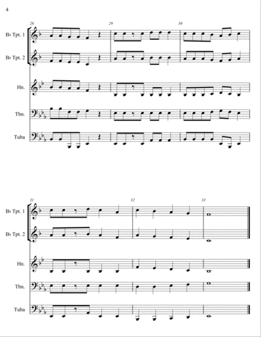 Brass Quartet #2 Brass Quartet scores gallery preview page 5