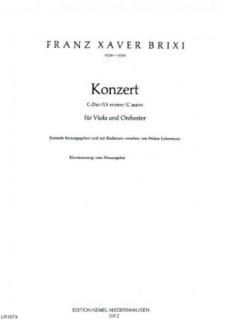 Konzert C-Dur Orchestra scores gallery preview page 1