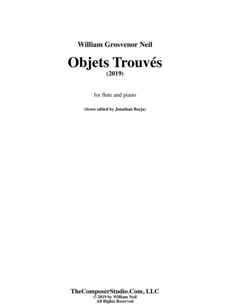 Objets Trouvés for flute and piano image number null