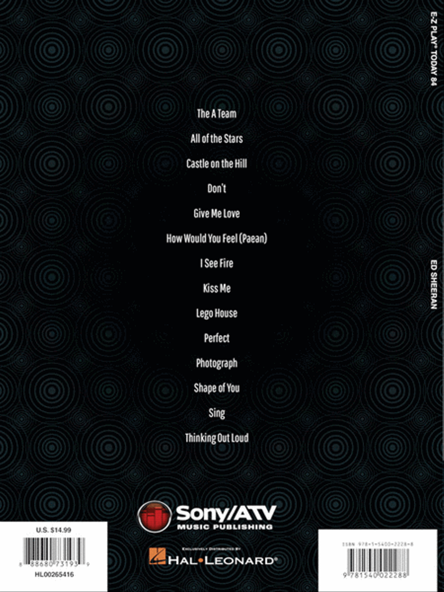 Ed Sheeran Electronic Keyboard scores gallery preview page 6
