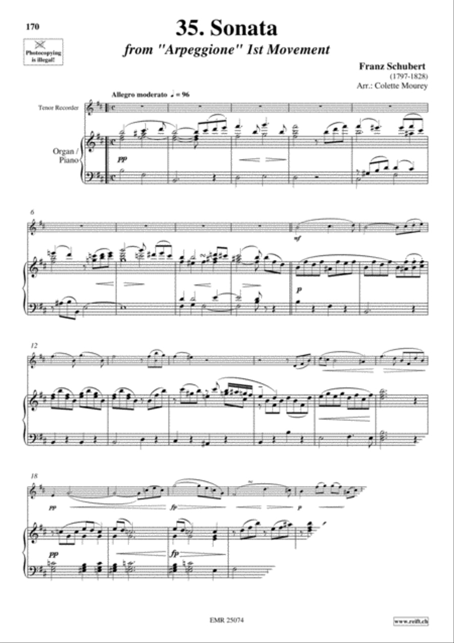 40 Greatest Classic Hits Vol. 4 Tenor Recorder scores gallery preview page 7
