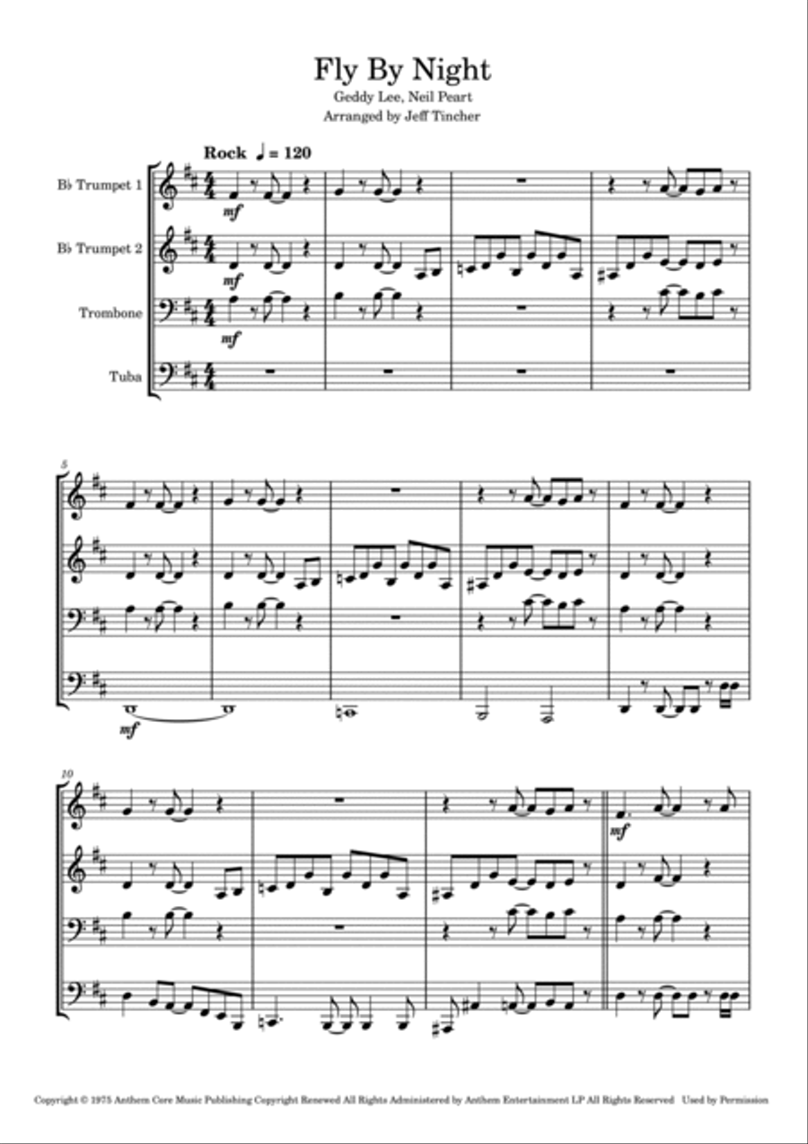 Fly By Night Brass Ensemble scores gallery preview page 2