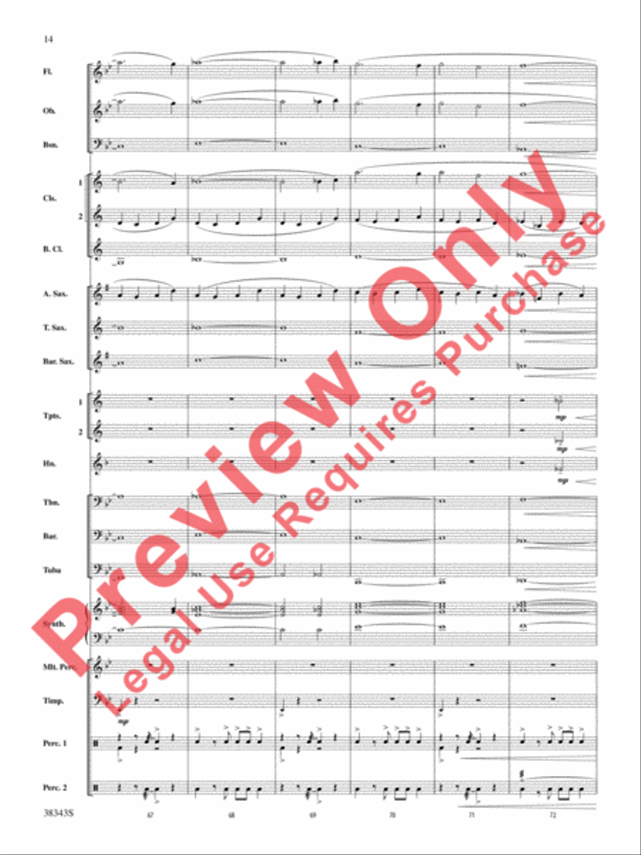 Harry Potter and the Deathly Hallows, Part 2, Selections from Concert Band scores gallery preview page 15