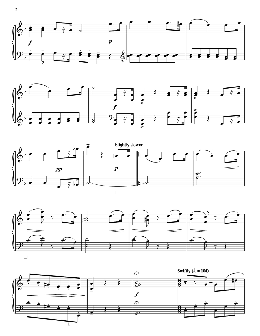 (Oh, My Darling) Clementine Piano Solo scores gallery preview page 2