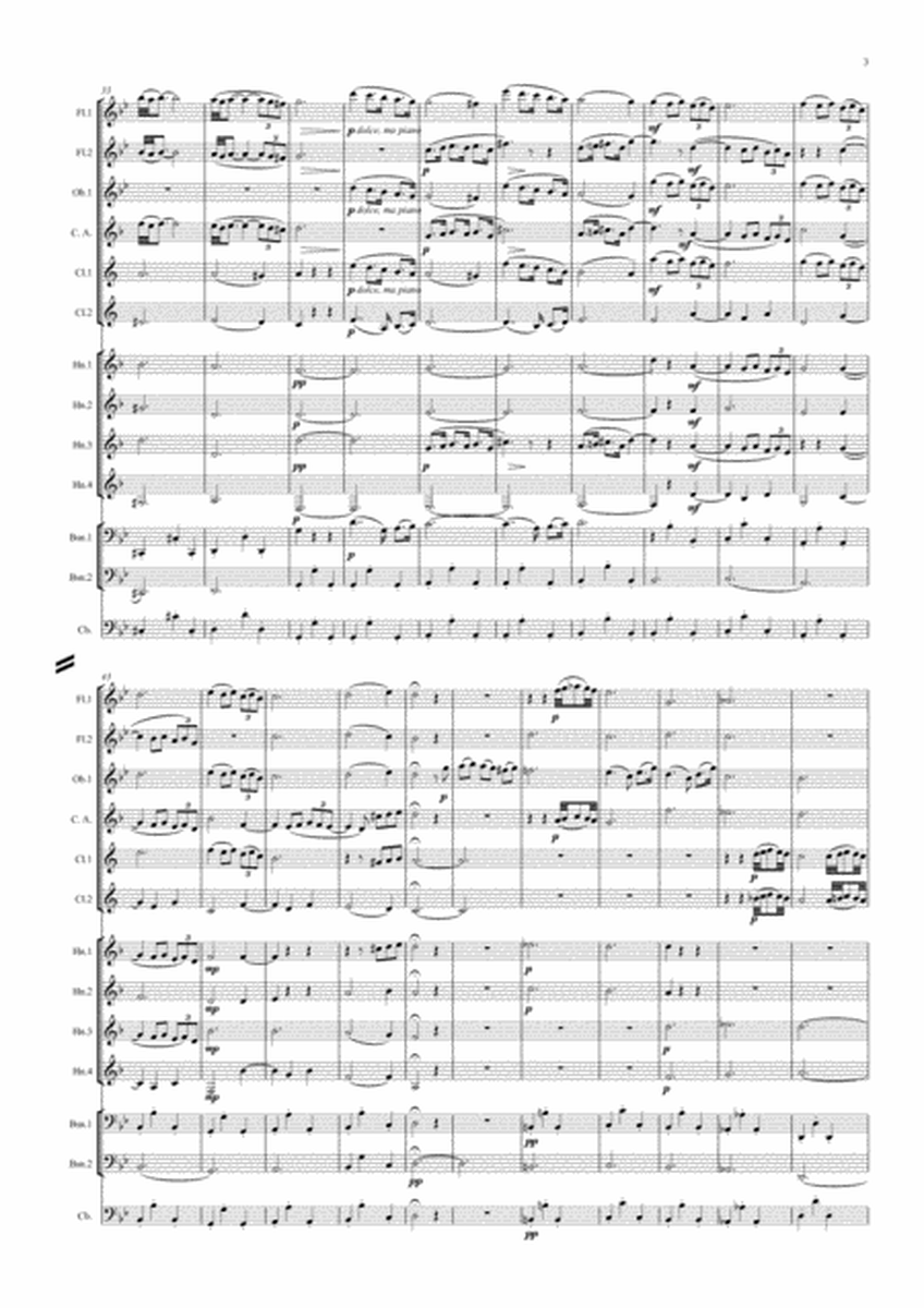 Albinoni: Adagio in G minor - symphonic wind duodectet/bass image number null