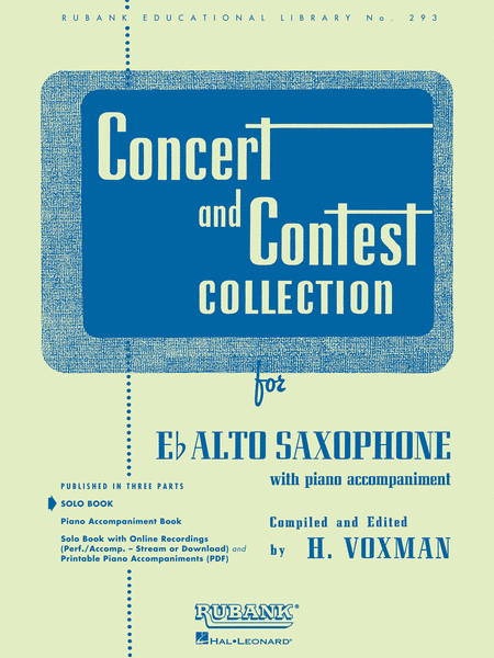 Concert and Contest Collections - Alto Saxophone (Alto Saxophone solo part)