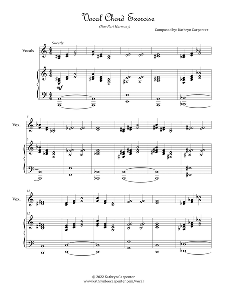 Vocal Chord Exercise (Two-Part Harmony)