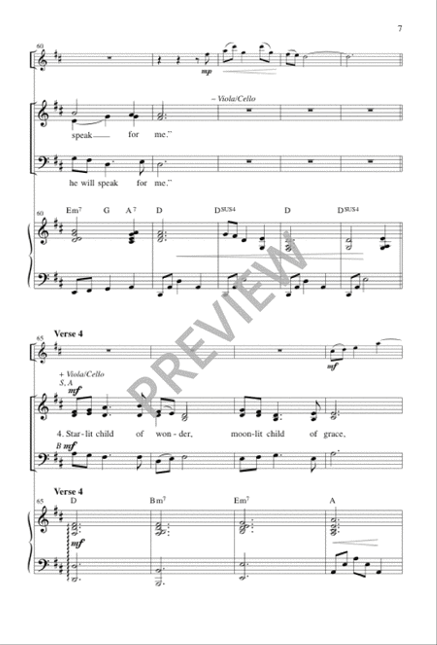 Newborn Child Now Sleeping 3-Part scores gallery preview page 8