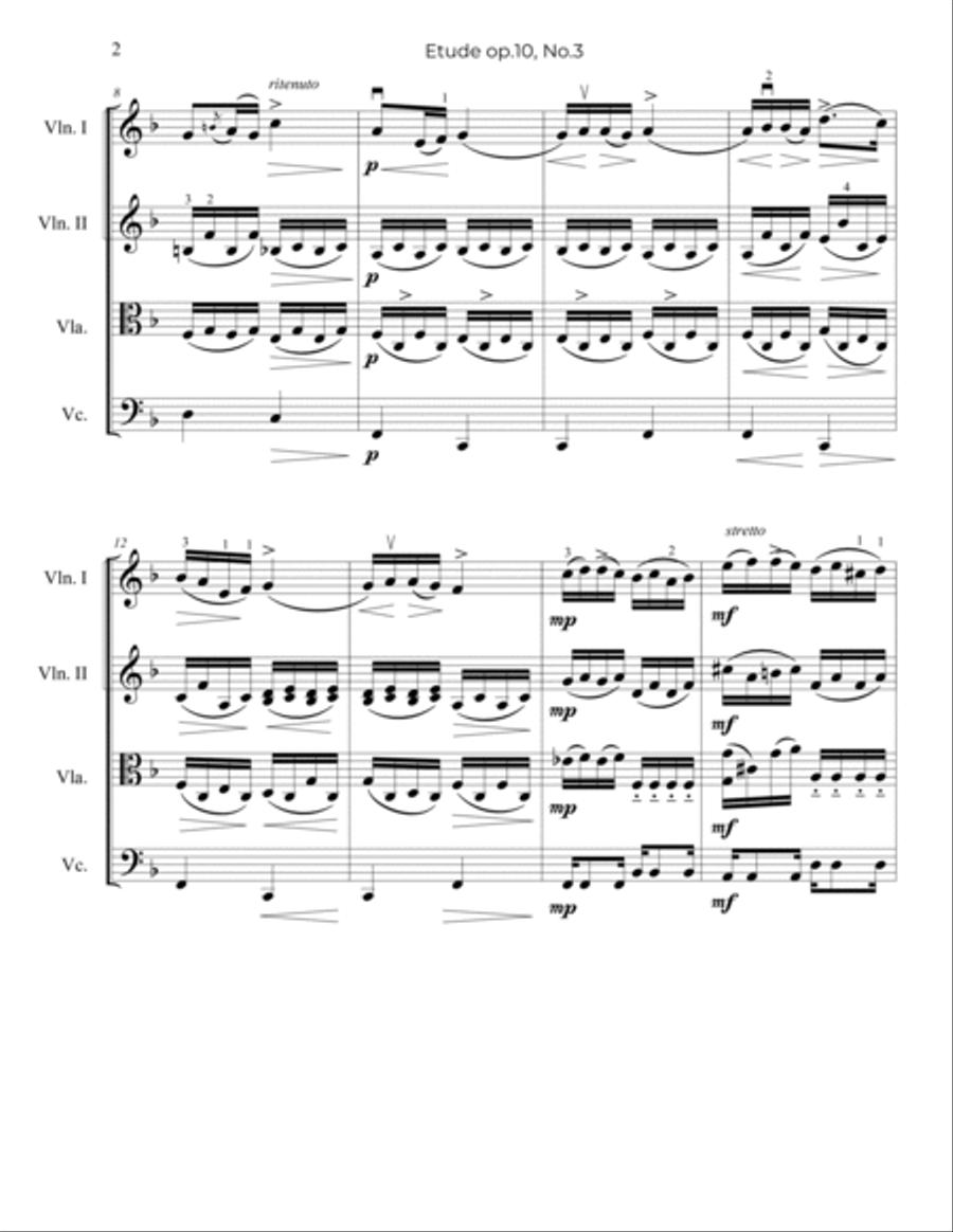 Chopin: Etude op.10, No.3, 