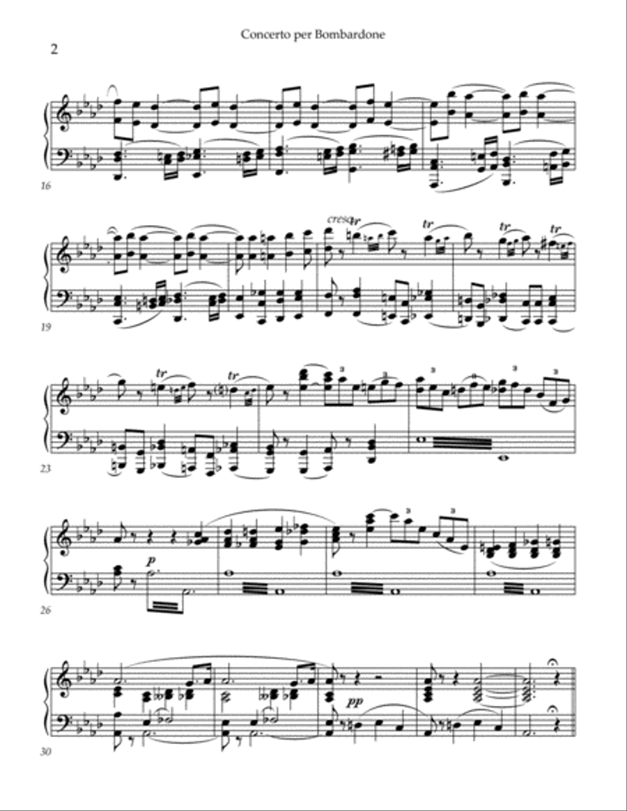 Concerto per Bombardone Tuba scores gallery preview page 3