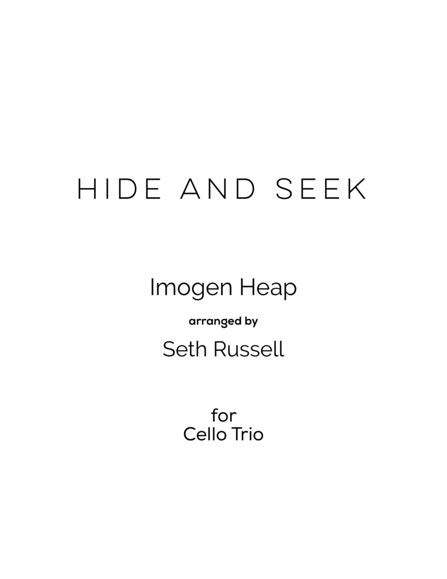 Hide And Seek Cello scores gallery preview page 1