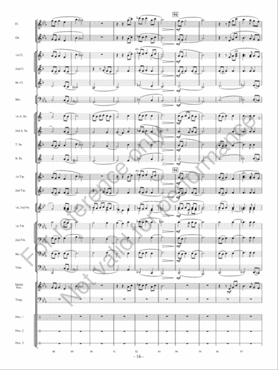 The Winds Of Change Concert Band scores gallery preview page 17