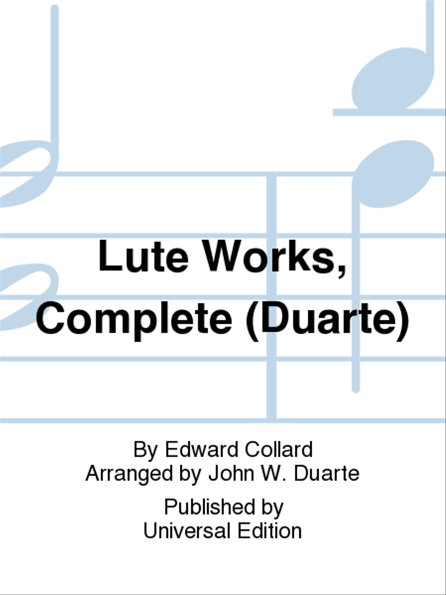 Lute Works, Complete (Duarte) Lute scores gallery preview page 1