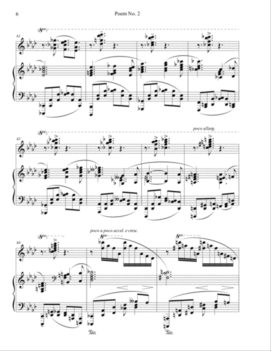 Poem No. 2 for Piano Piano Solo scores gallery preview page 6