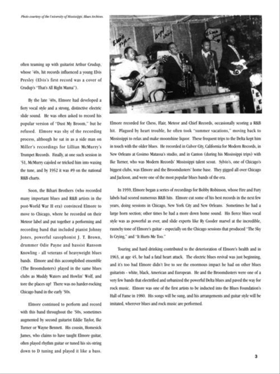Elmore James – Master of the Electric Slide Guitar Electric Guitar scores gallery preview page 5