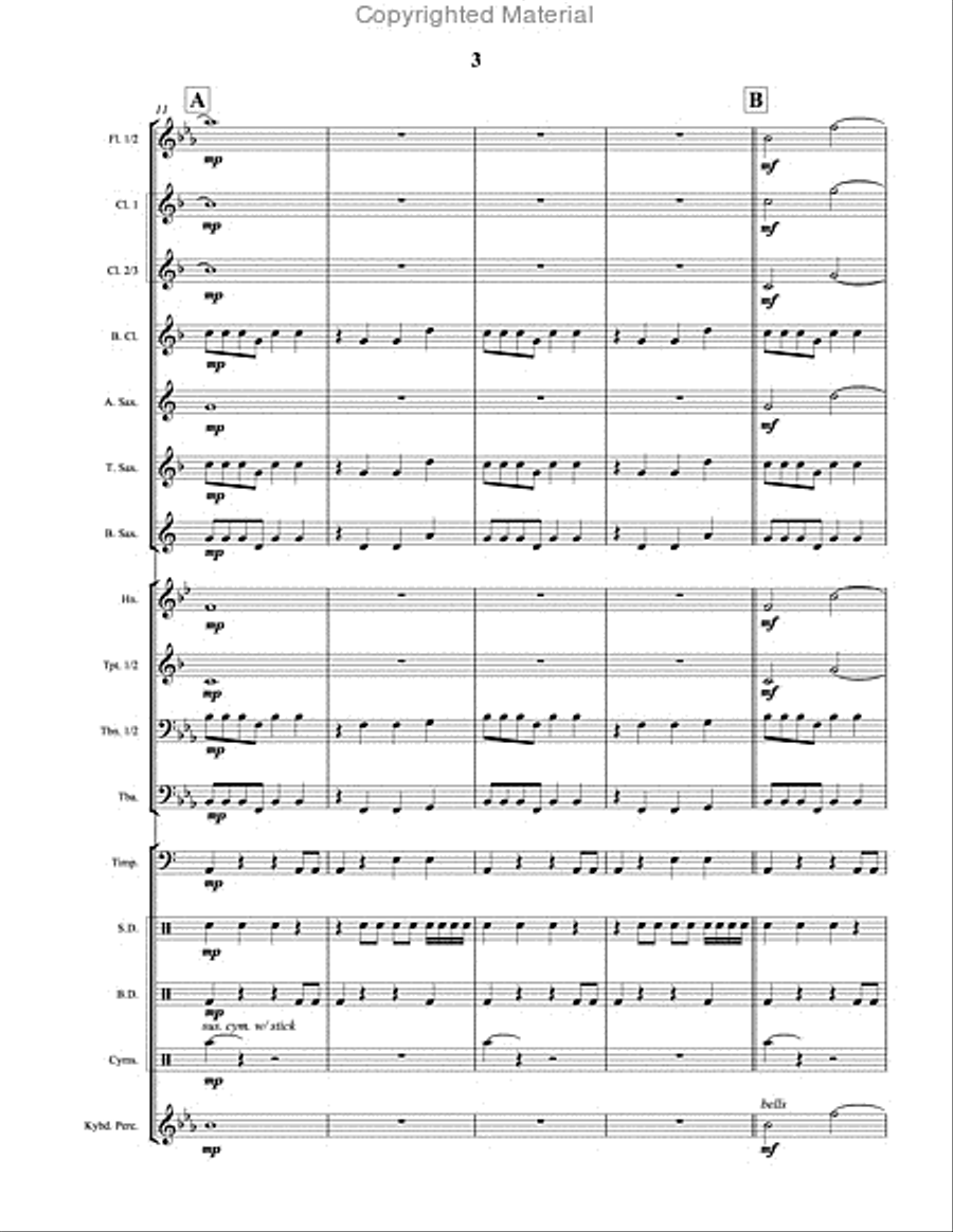 Desert March Concert Band scores gallery preview page 4