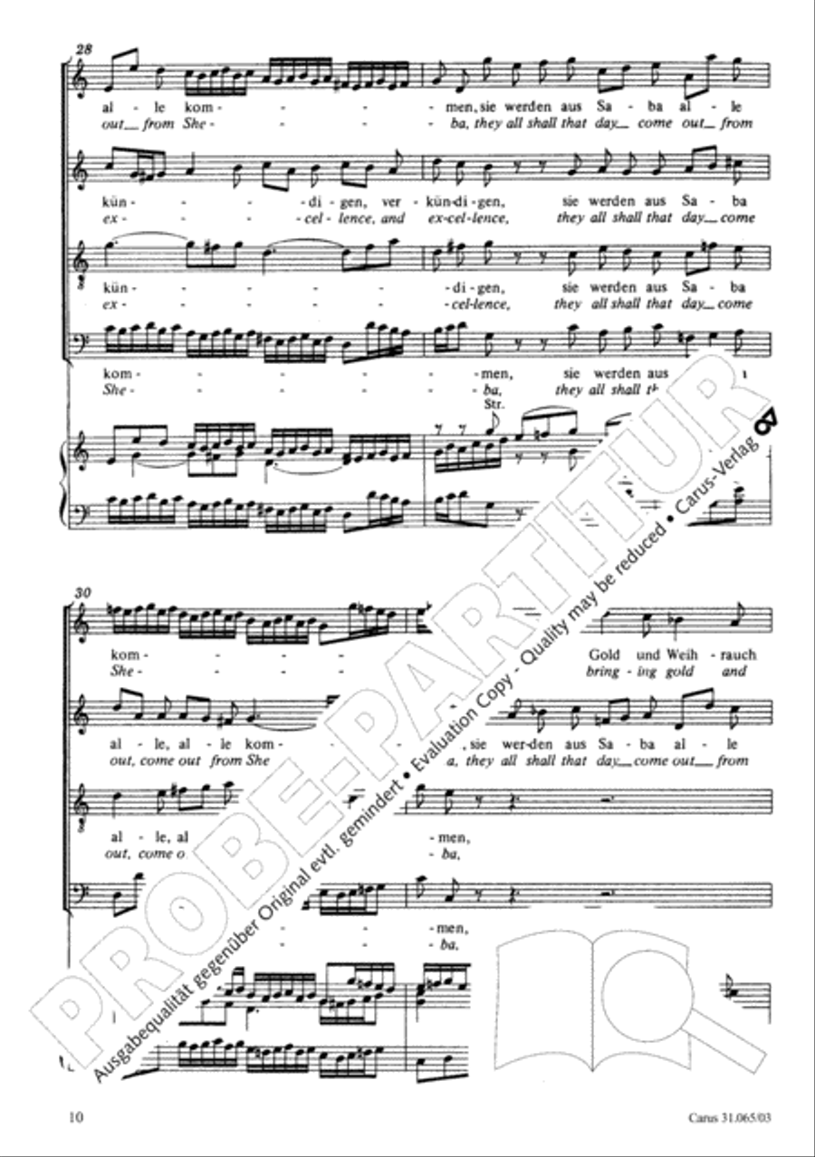 They all shall day come out from Sheba (Sie werden aus Saba alle kommen) TB scores gallery preview page 11