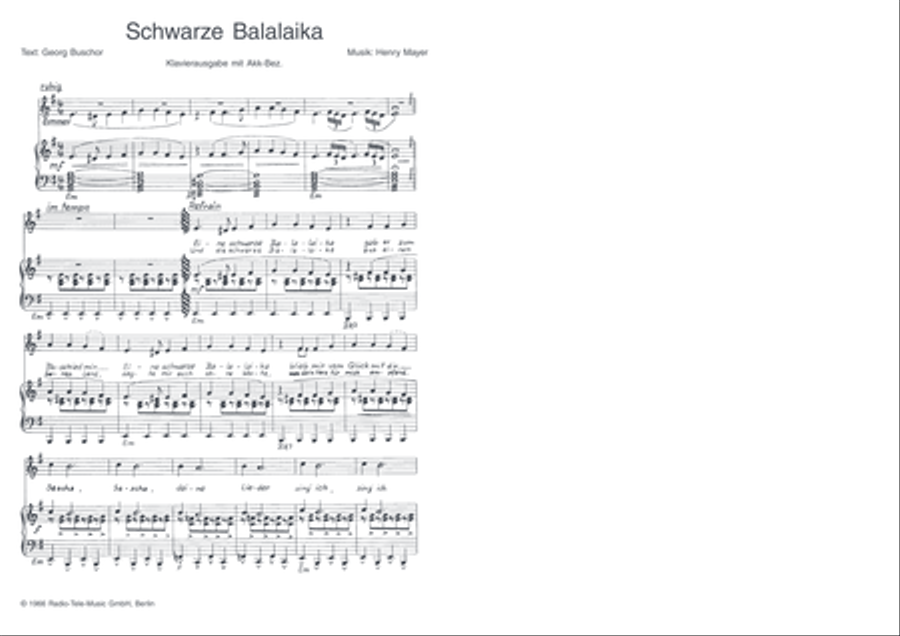 Schwarze Balalaika Schwarze Balalaika Voice scores gallery preview page 3