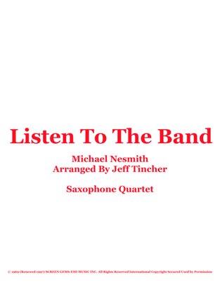 Book cover for Listen To The Band