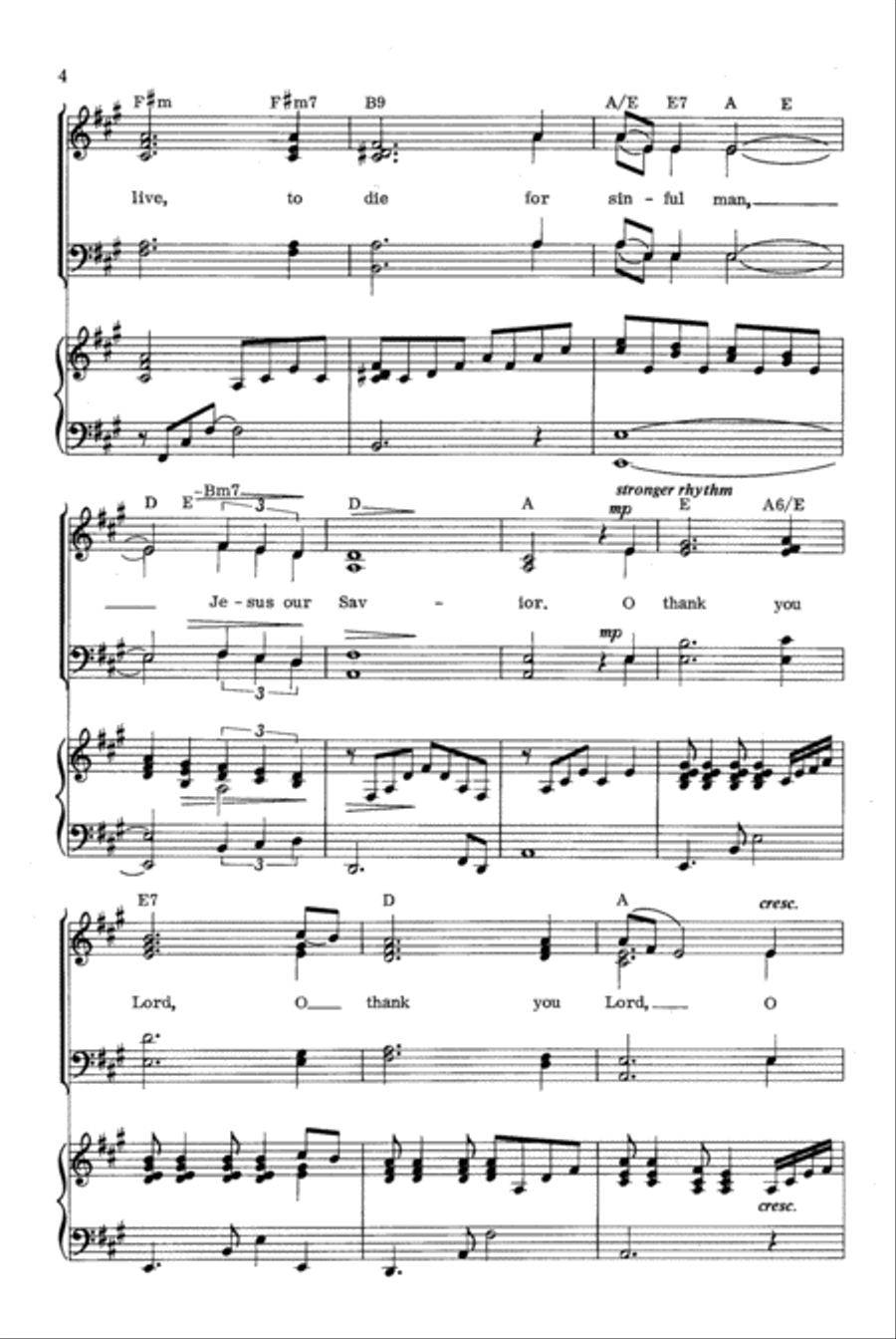 Jesus, Savior, Redeemer 4-Part scores gallery preview page 4