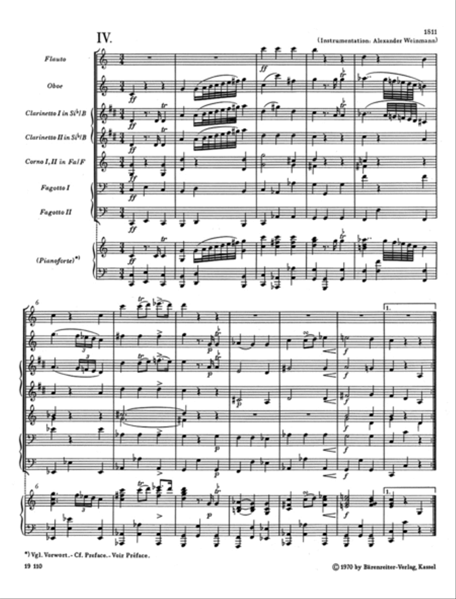 Six Menuets for Winds D 2D