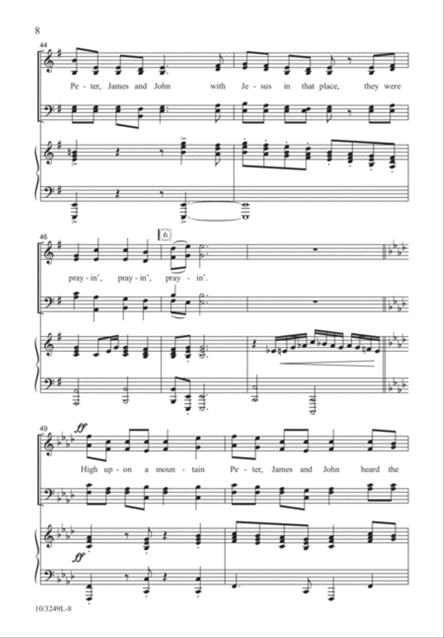 High Upon a Mountain 4-Part scores gallery preview page 8