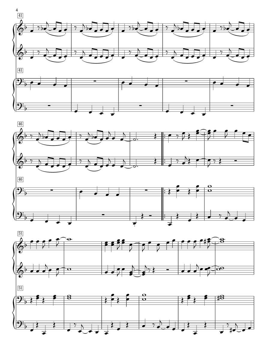 Cantina Band (from Star Wars: A New Hope) (arr. Phillip Keveren) Piano Duet scores gallery preview page 4