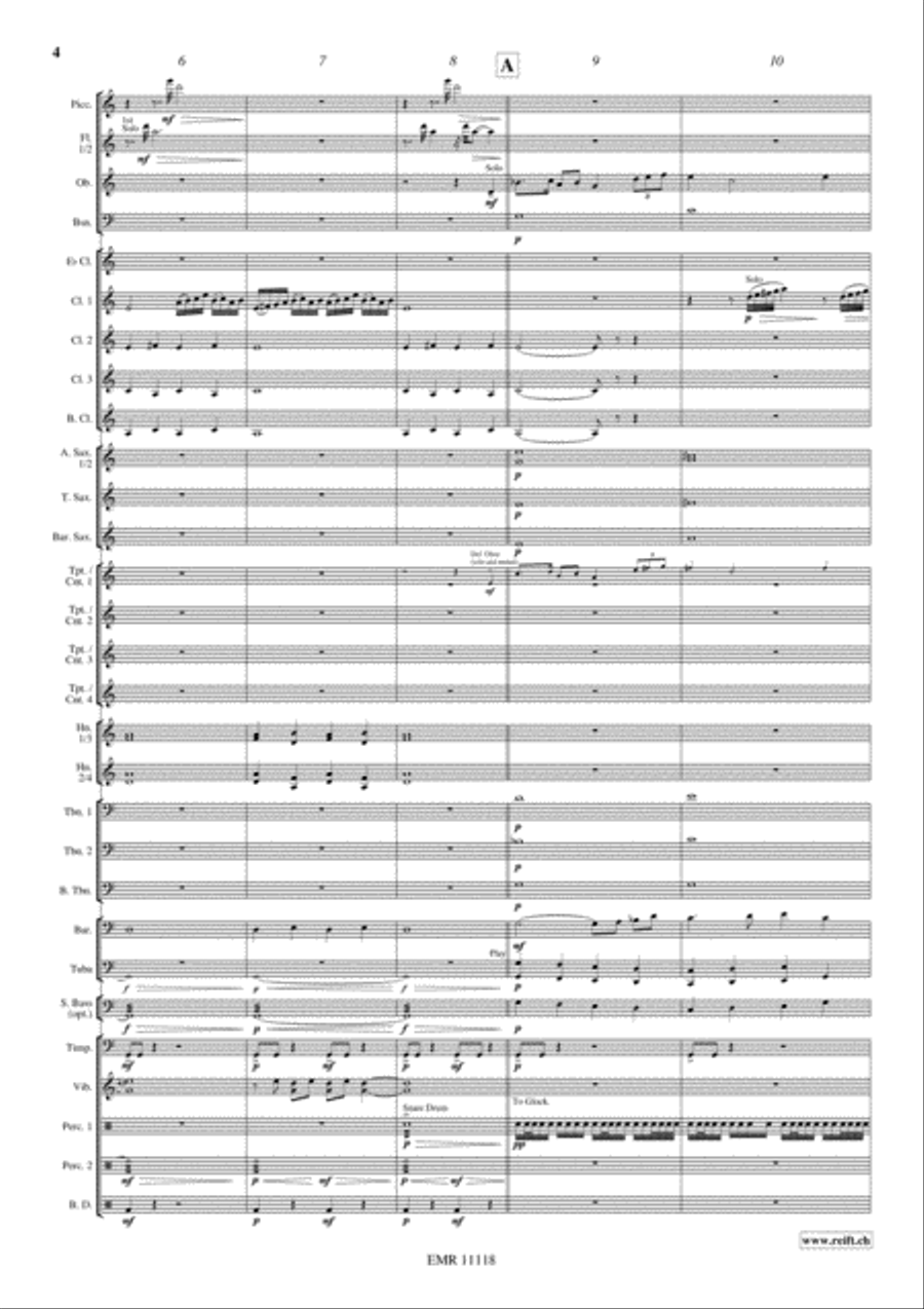 3 Moments Of Happiness Concert Band scores gallery preview page 5