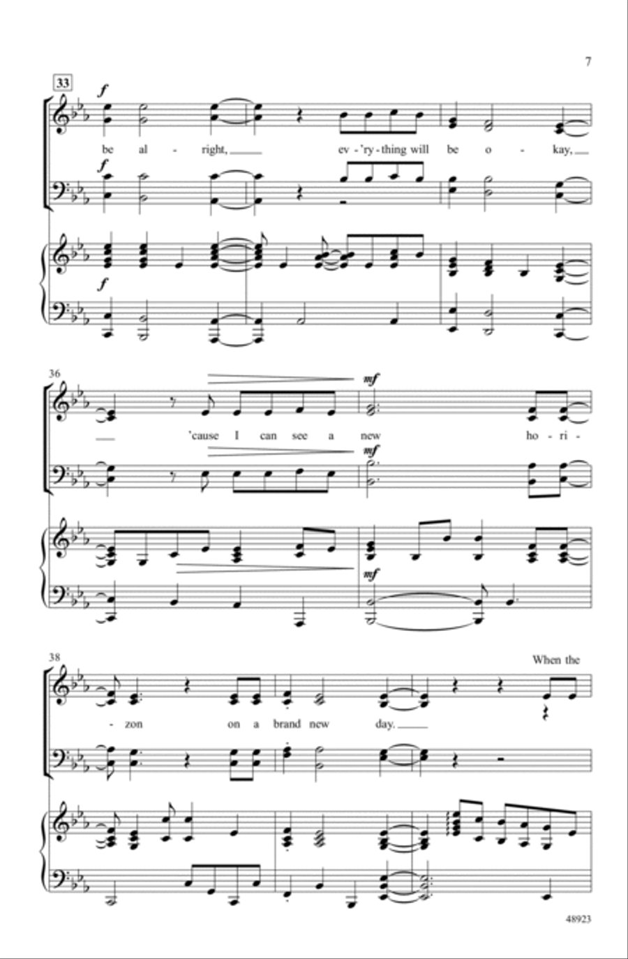 A New Horizon A New Horizon Choir scores gallery preview page 5