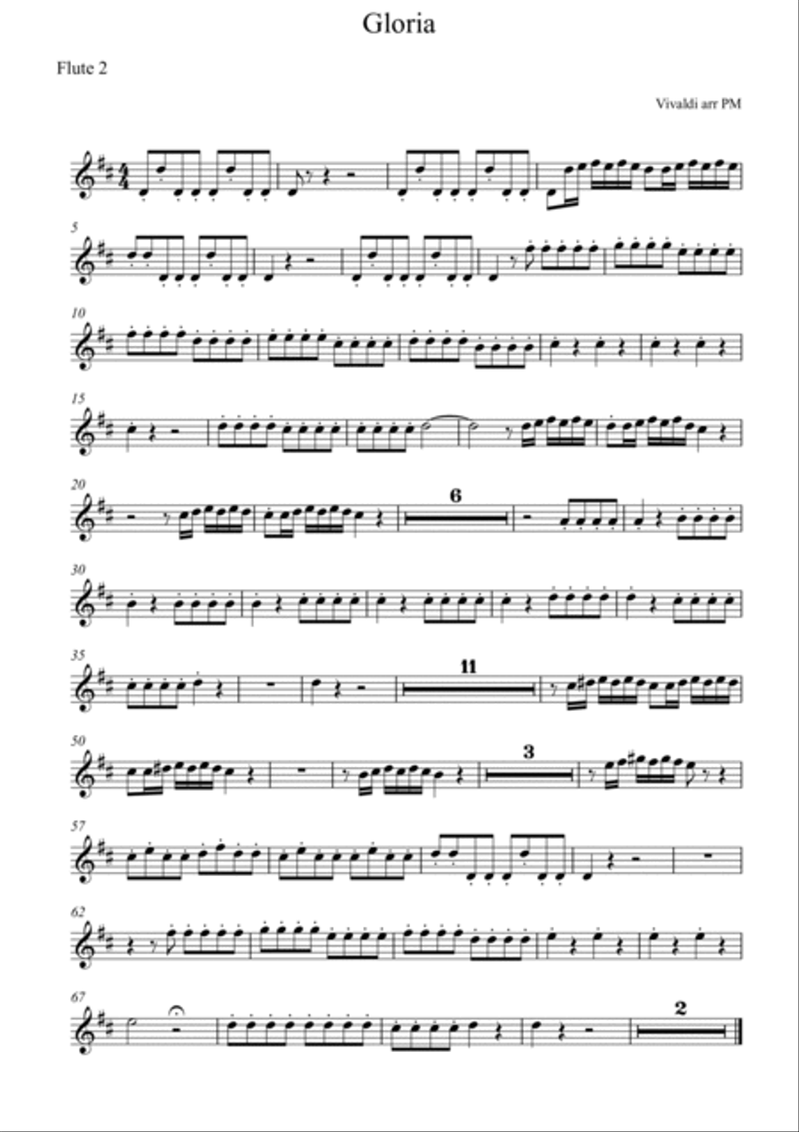 Gloria Gloria Chamber Orchestra scores gallery preview page 6