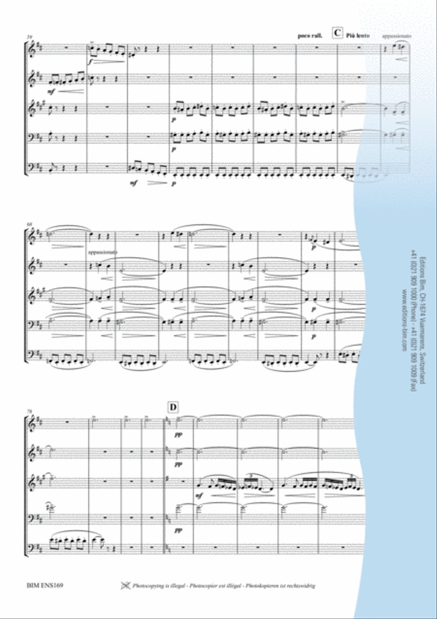 La Revoltosa Brass Quintet scores gallery preview page 4