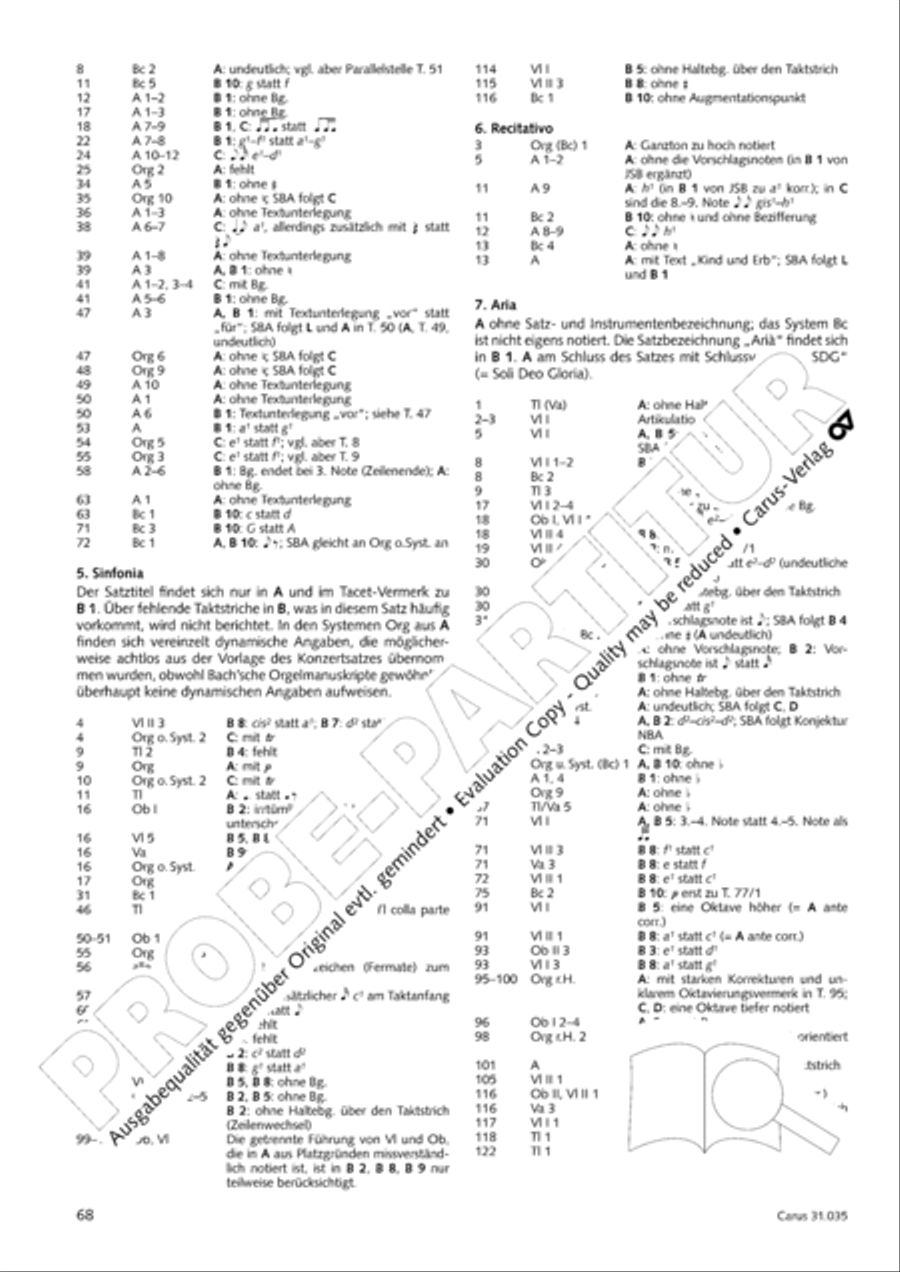 Soul and spirit are astounded (Geist und Seele wird verwirret) English Horn scores gallery preview page 69