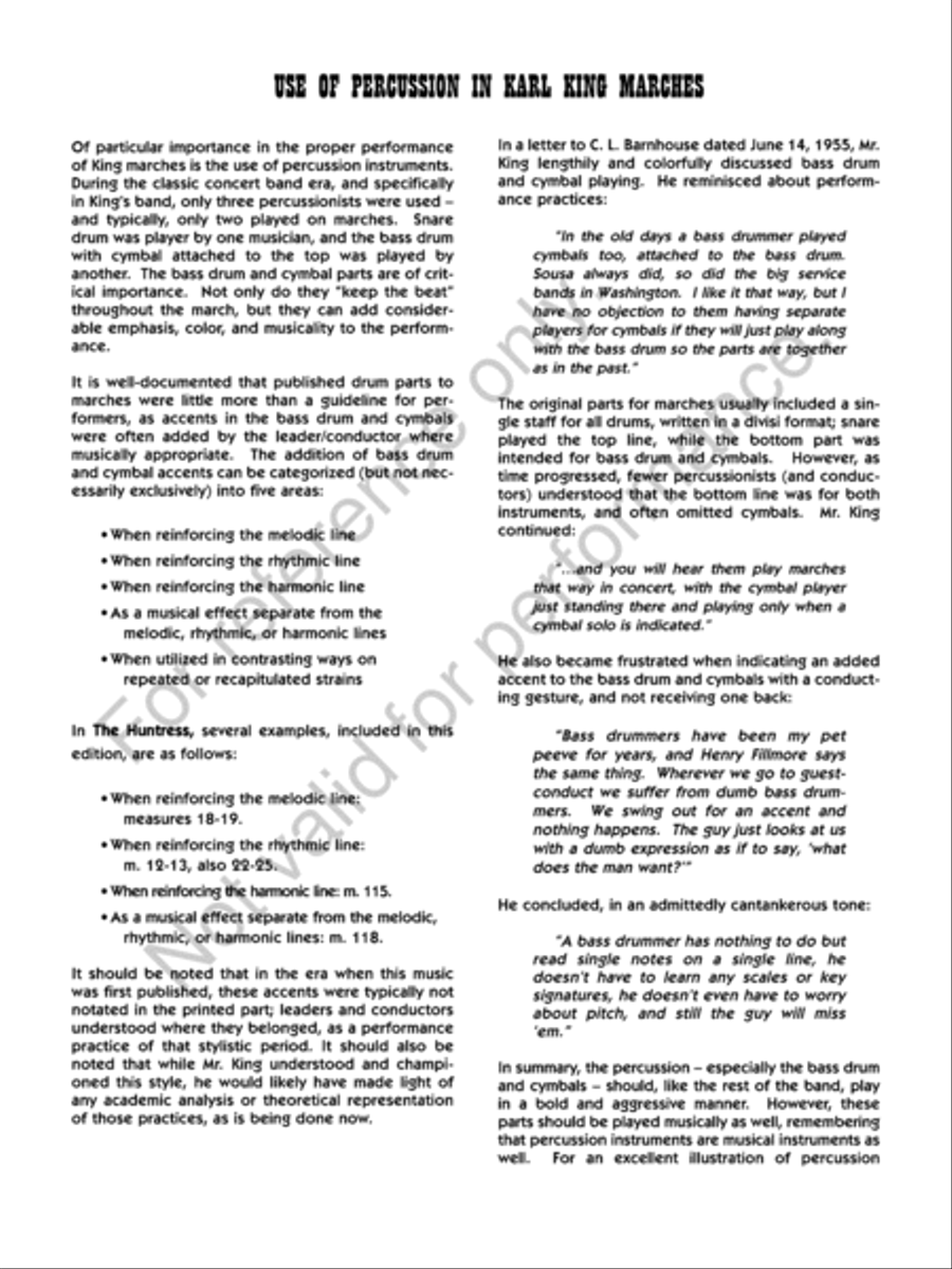 The Huntress Concert Band scores gallery preview page 8