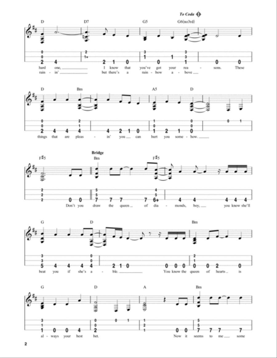 Desperado (arr. Steven B. Eulberg) Dulcimer scores gallery preview page 2