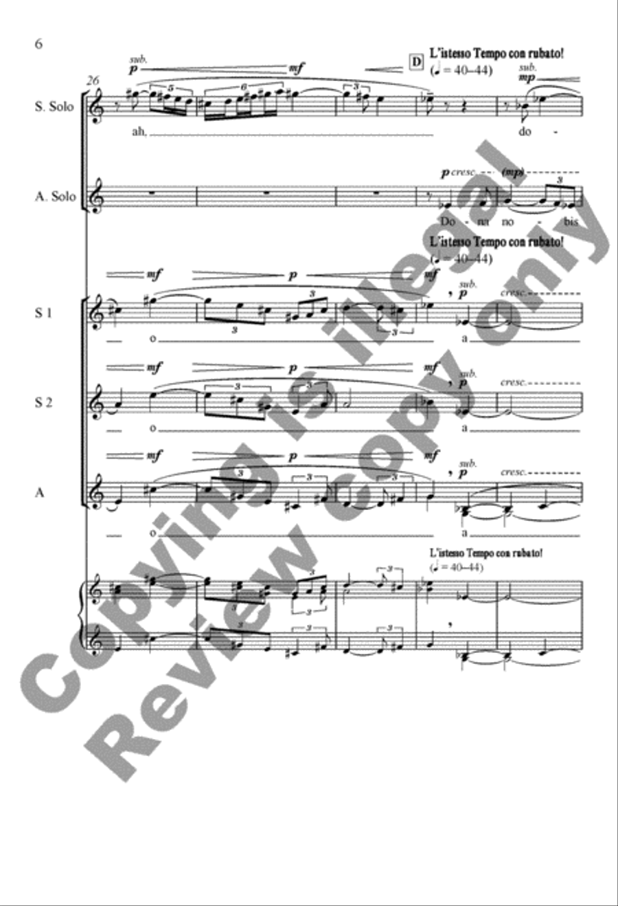 Dona nobis pacem SSA scores gallery preview page 25