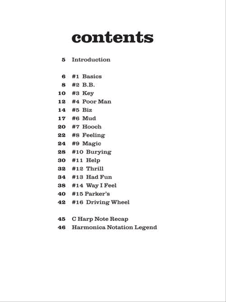 Slow Blues Harmonica Guitar Tablature scores gallery preview page 3
