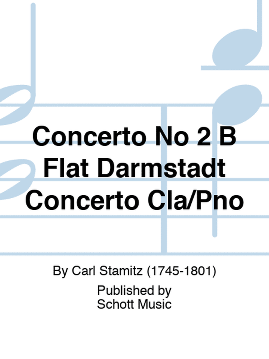 Stamitz - Darmstadt Concerto No 2 B Flat Clarinet/Piano
